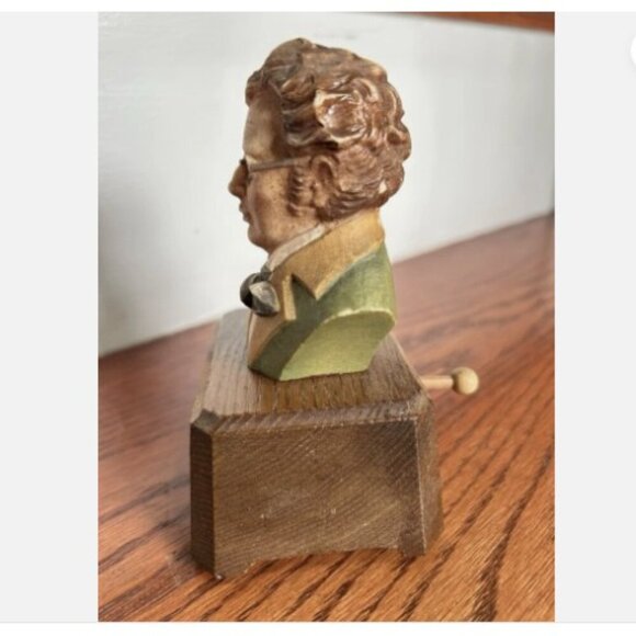 Vintage Toriart Schubert Bust Reuge Swiss Music Box The Trout - Works Perfect! - Picture 2 of 8